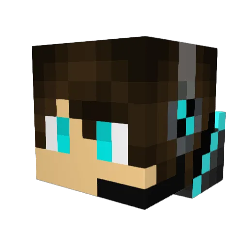 likaboss247 Minecraft avatar head, 3D render
