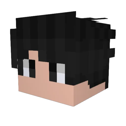 likacraft Minecraft avatar head, 3D render