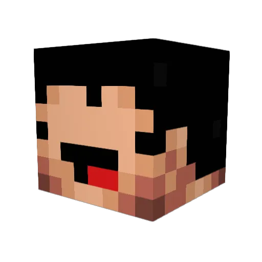 likamorso Minecraft avatar head, 3D render