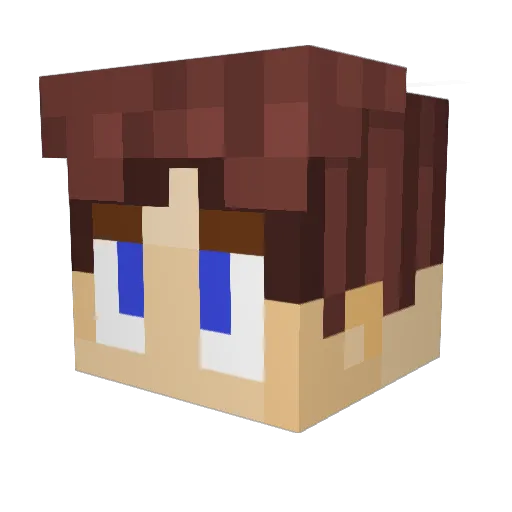 likeEric Minecraft avatar head, 3D render