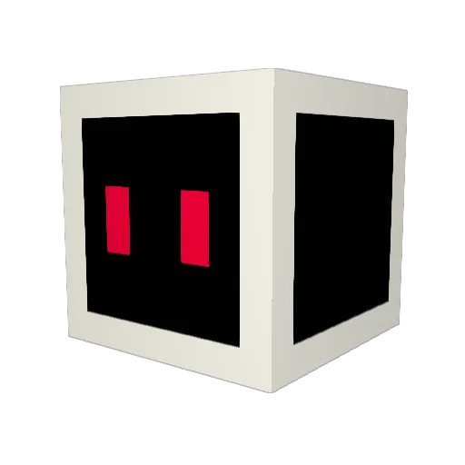 likeMC Minecraft avatar head, 3D render