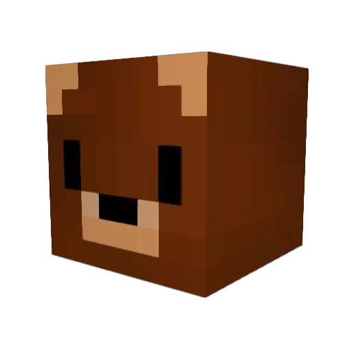 like_a_doener Minecraft avatar head, 3D render