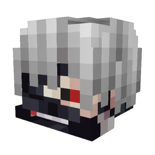 like_a_god Minecraft avatar head, 3D render