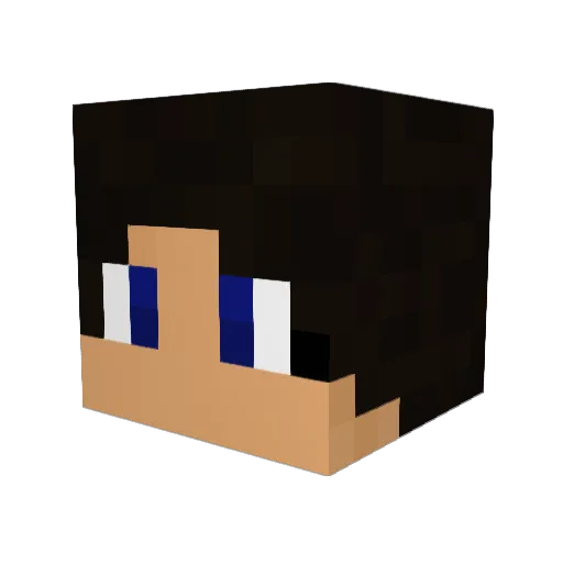 like_stefan Minecraft avatar head, 3D render