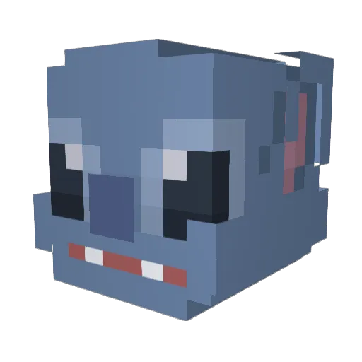 likeabird3000 Minecraft avatar head, 3D render