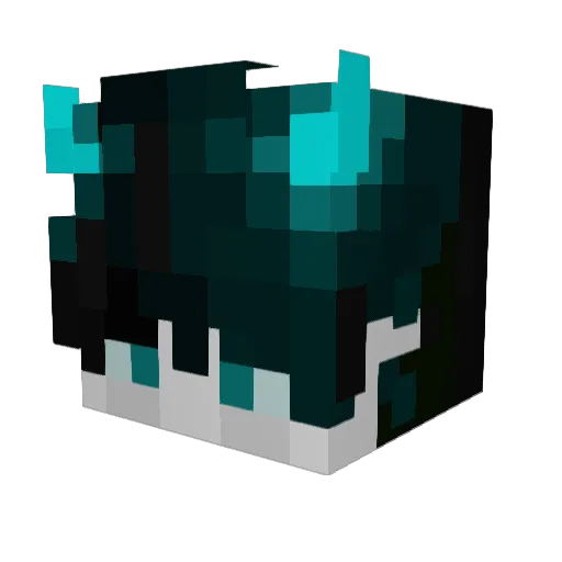 likealean Minecraft avatar head, 3D render