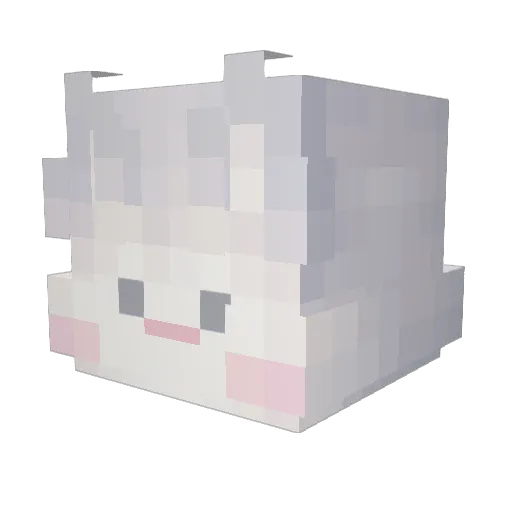 likeariver_ Minecraft avatar head, 3D render