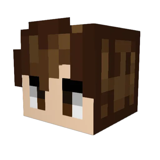 likegames3 Minecraft avatar head, 3D render