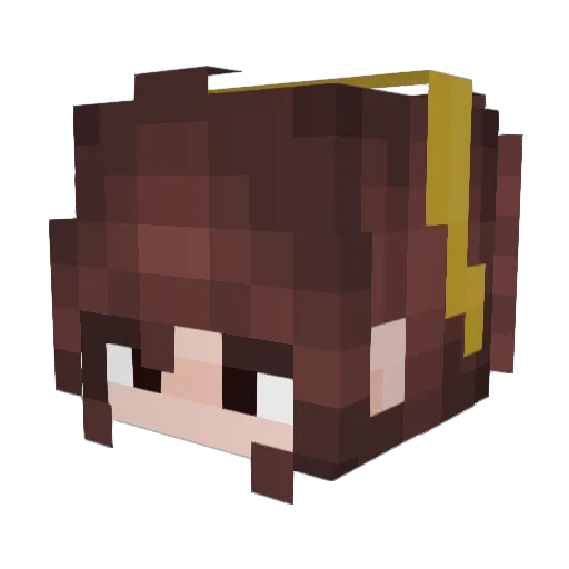 likethesword Minecraft avatar head, 3D render