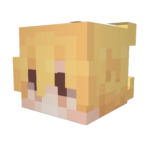 likkxss Minecraft avatar head, 3D render