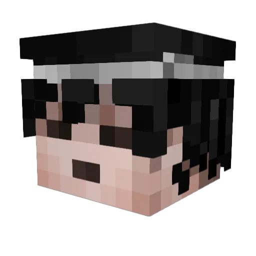 lilAznJacob Minecraft avatar head, 3D render