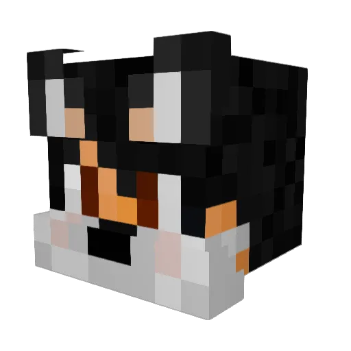 lilBlaz Minecraft avatar head, 3D render