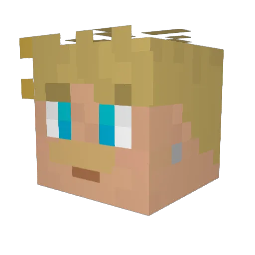 lilBouty Minecraft avatar head, 3D render