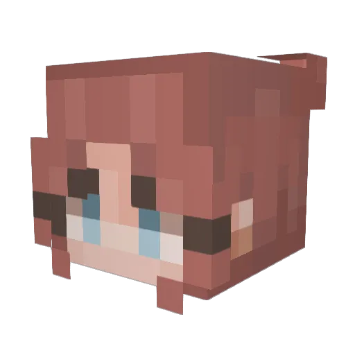 lilBuub Minecraft avatar head, 3D render