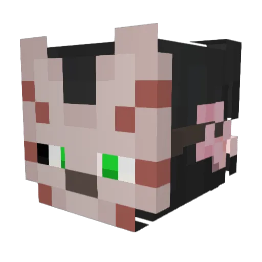 lilDragonite Minecraft avatar head, 3D render