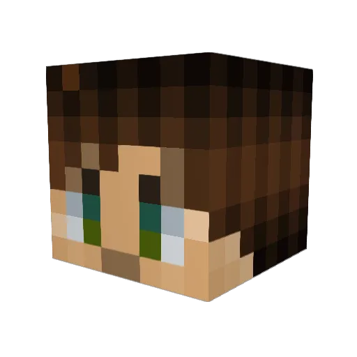 lilDukky Minecraft avatar head, 3D render