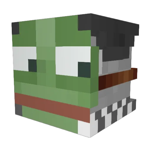 lilGyros Minecraft avatar head, 3D render