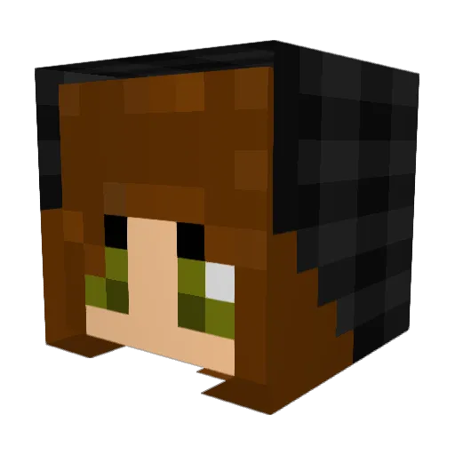 lilMALICE Minecraft avatar head, 3D render