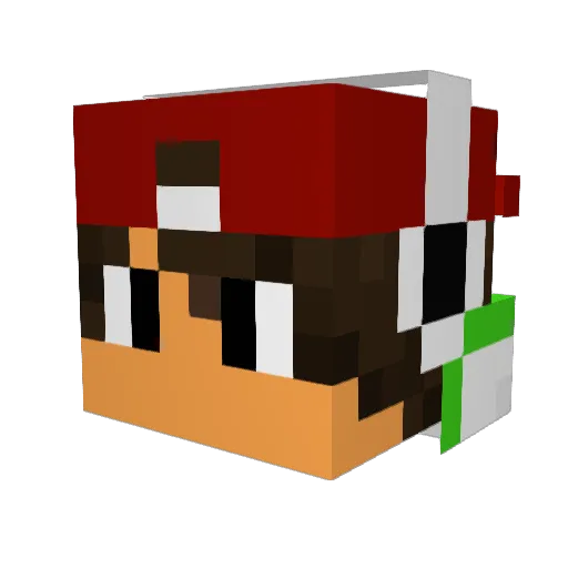 lilMex818 Minecraft avatar head, 3D render