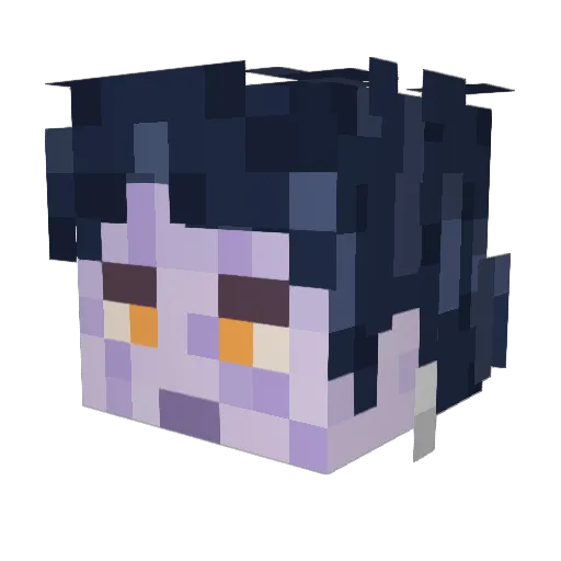 lilMxtrix Minecraft avatar head, 3D render