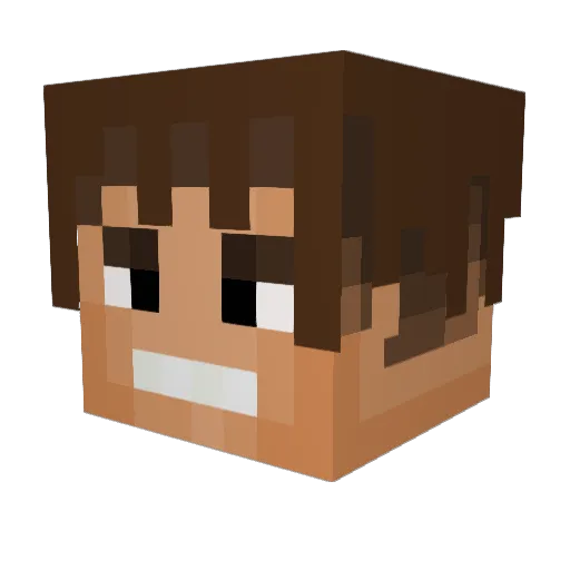 lilNosy Minecraft avatar head, 3D render