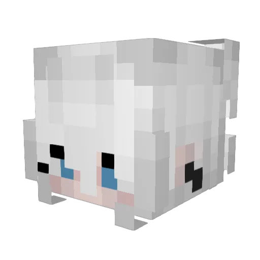 lilShiningMarty Minecraft avatar head, 3D render