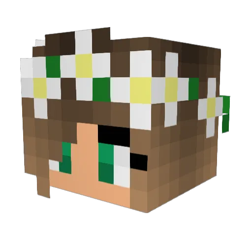 lilWhit Minecraft avatar head, 3D render