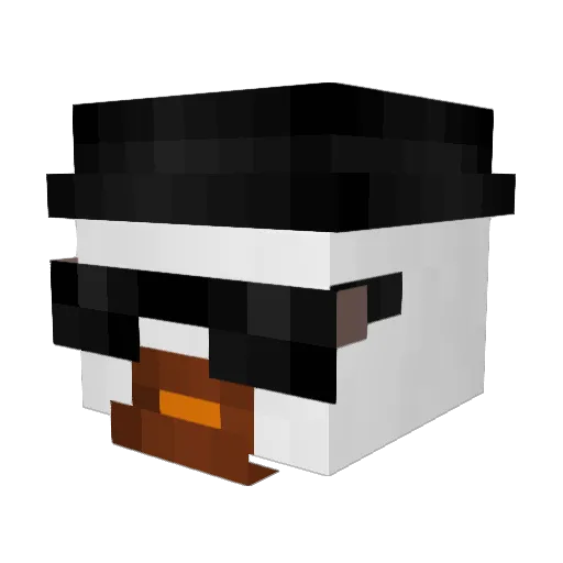lil_G00se Minecraft avatar head, 3D render