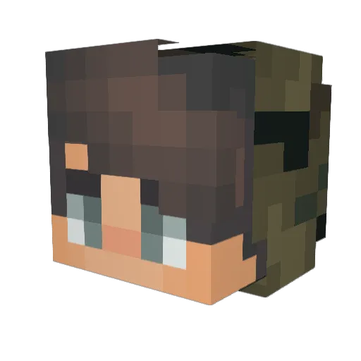 lil_Gisas Minecraft avatar head, 3D render