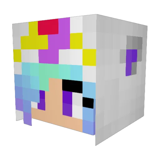 lil_P1P1 Minecraft avatar head, 3D render