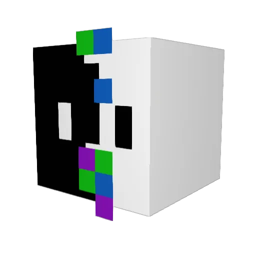 lil_Plaza Minecraft avatar head, 3D render