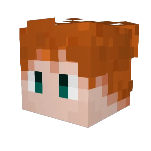 lil__M Minecraft avatar head, 3D render