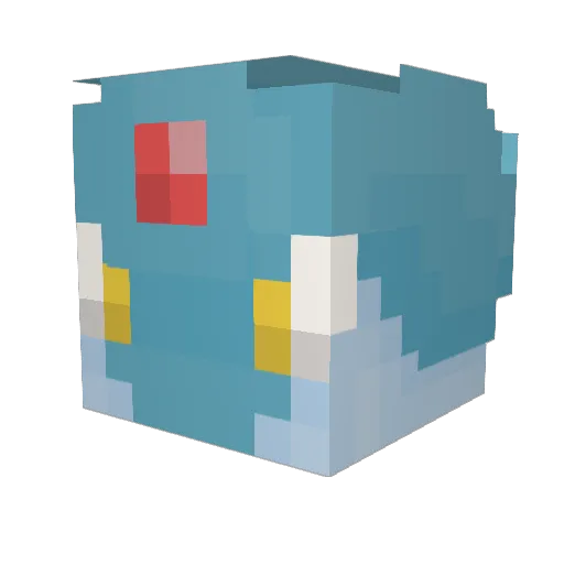 lil_azelf Minecraft avatar head, 3D render