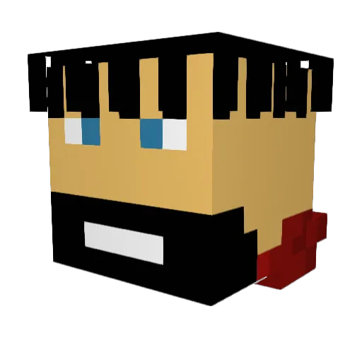 lil_bubben Minecraft avatar head, 3D render