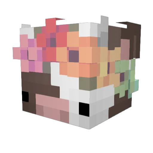 lil_butters Minecraft avatar head, 3D render