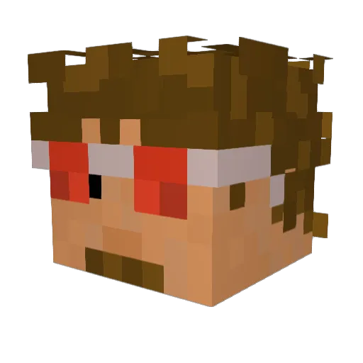 lil_coolman Minecraft avatar head, 3D render