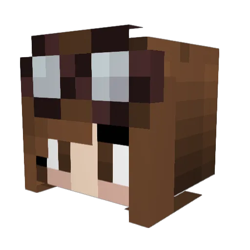 lil_crystal Minecraft avatar head, 3D render