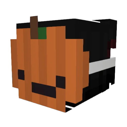 lil_d3m Minecraft avatar head, 3D render