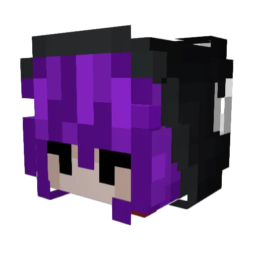 lil_ghosty__ Minecraft avatar head, 3D render