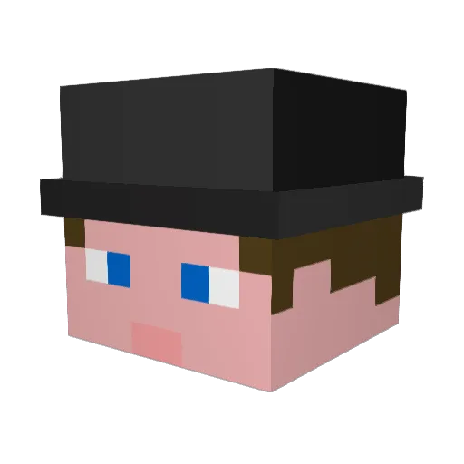 lil_kuya Minecraft avatar head, 3D render