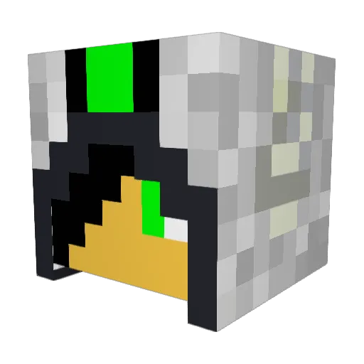 lil_lazah Minecraft avatar head, 3D render