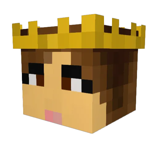 lil_mama_T Minecraft avatar head, 3D render