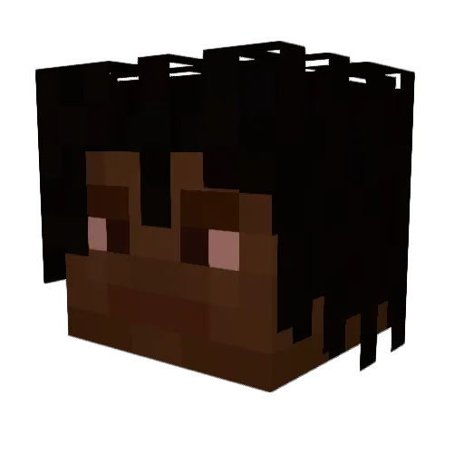 lil_ni Minecraft avatar head, 3D render