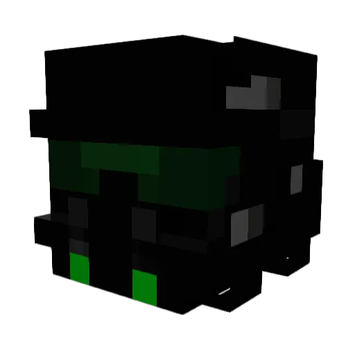 lil_party Minecraft avatar head, 3D render