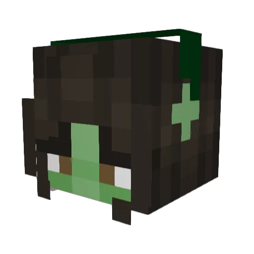 lil_pio_ Minecraft avatar head, 3D render