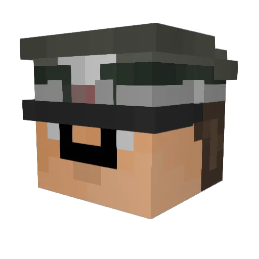 lil_shriip Minecraft avatar head, 3D render