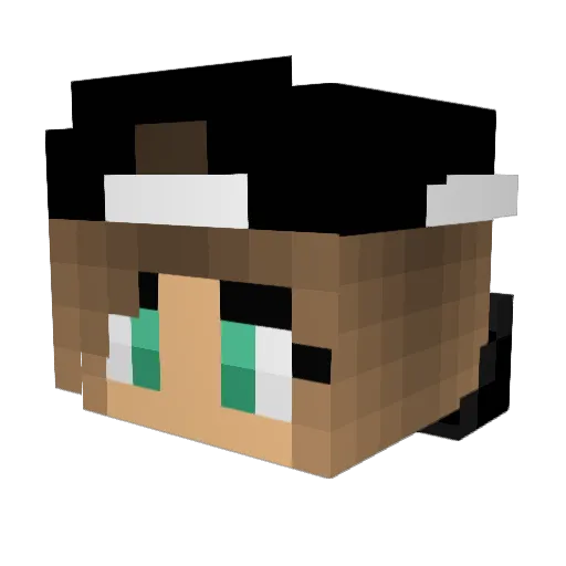 lila2834 Minecraft avatar head, 3D render