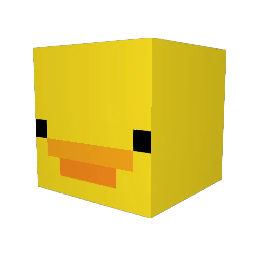 lila4c Minecraft avatar head, 3D render