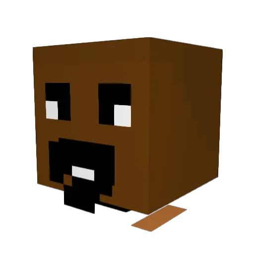 lila_rb Minecraft avatar head, 3D render
