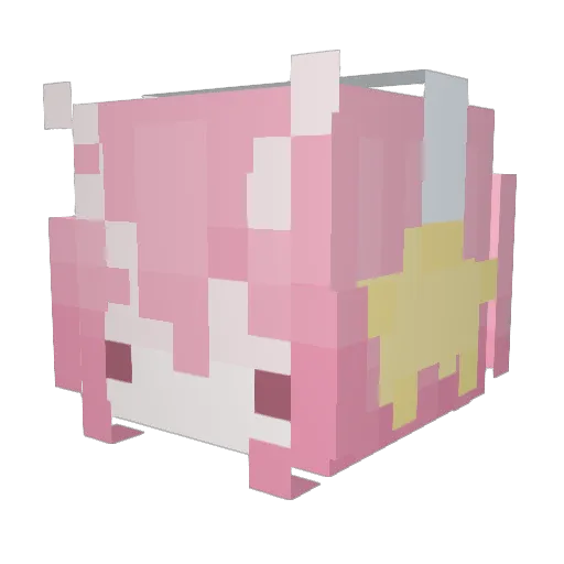 lilacfaerii Minecraft avatar head, 3D render